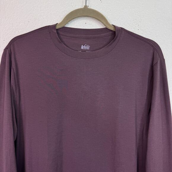REI Active Pursuits Shirt Mens Small Activewear Layer Tshirt UPF 50 Purple NEW - Picture 4 of 8